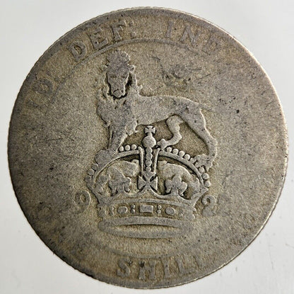 1922 George V Shilling Silver Coin | Fair Grade