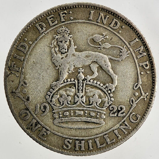 1922 George V Shilling Silver Coin | Fine Collectable Grade