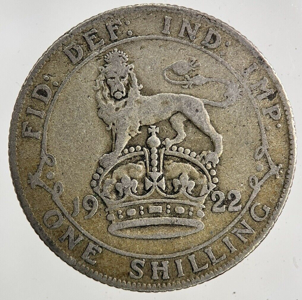 1922 George V Shilling Silver Coin | Fine Collectable Grade