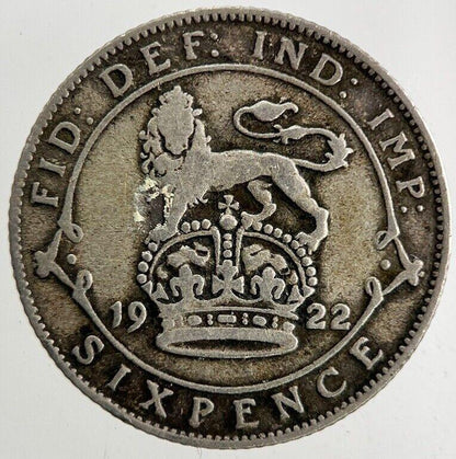 1922 George V Sixpence Silver Coin | Collectable Grade