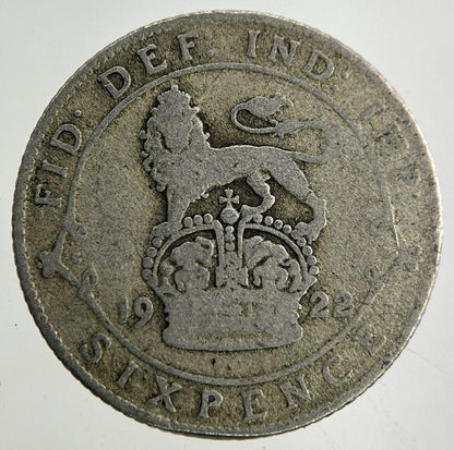 1922 George V Sixpence Silver Coin | Collectable Grade
