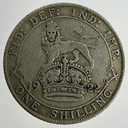 1922 George V Shilling Silver Coin | Fine Collectable Grade