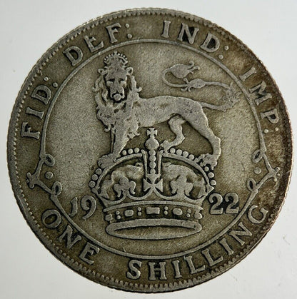1922 George V Shilling Silver Coin | Fine Collectable Grade