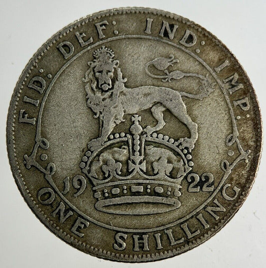 1922 George V Shilling Silver Coin | Fine Collectable Grade