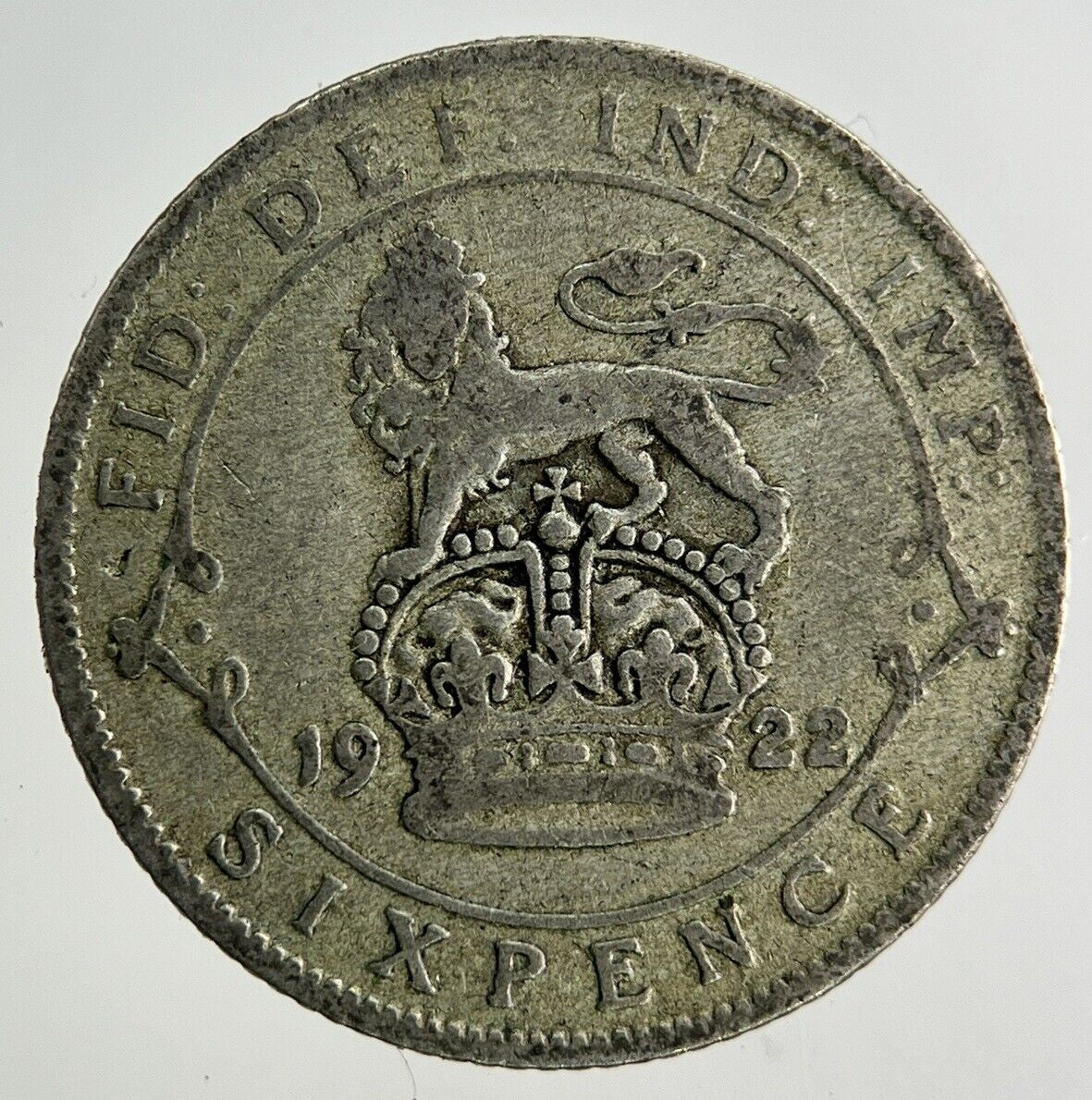 1922 George V Sixpence Silver Coin | Collectable Grade