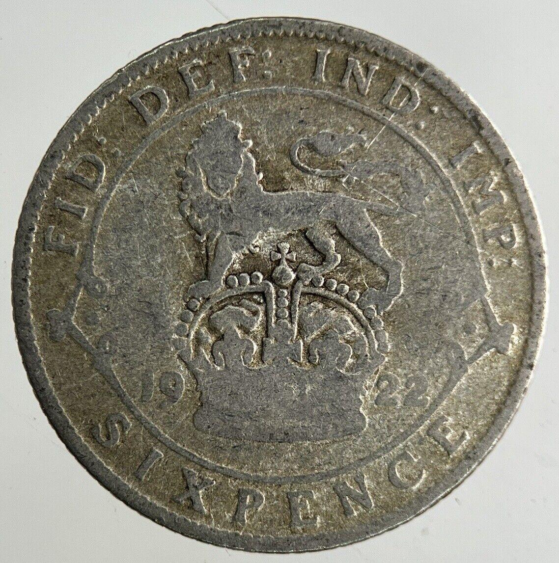 1922 George V Sixpence Silver Coin | Collectable Grade