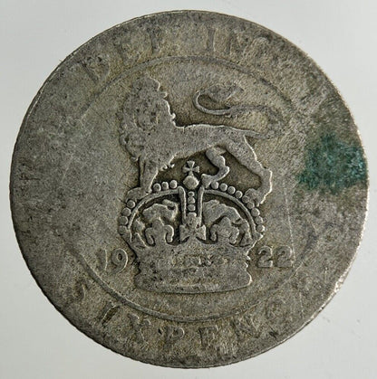 1922 George V Sixpence Silver Coin | Collectable Grade