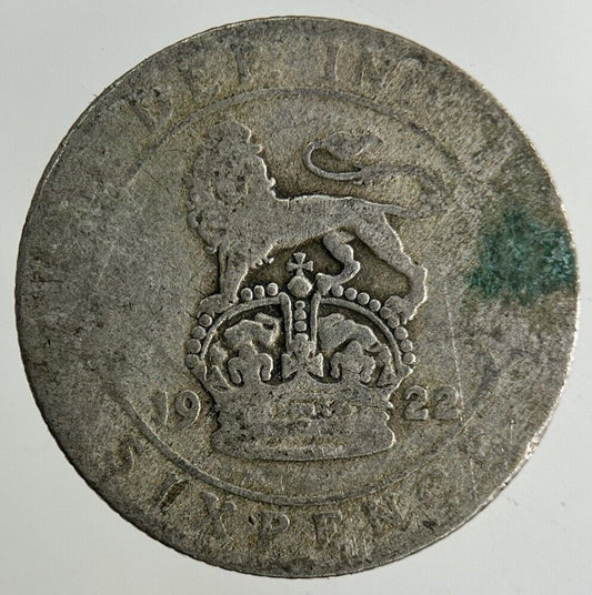 1922 George V Sixpence Silver Coin | Collectable Grade