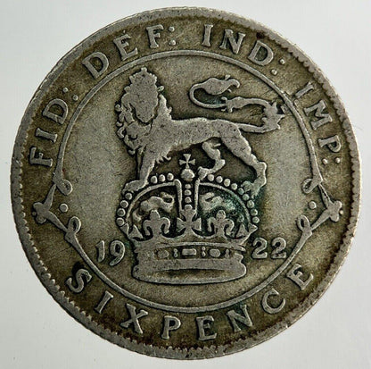 1922 George V Sixpence Silver Coin | Collectable Grade