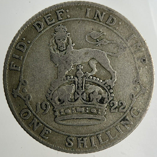 1922 George V Shilling Silver Coin | Collectable Grade