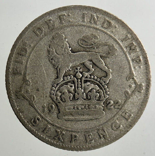 1922 George V Sixpence Silver Coin | Collectable Grade