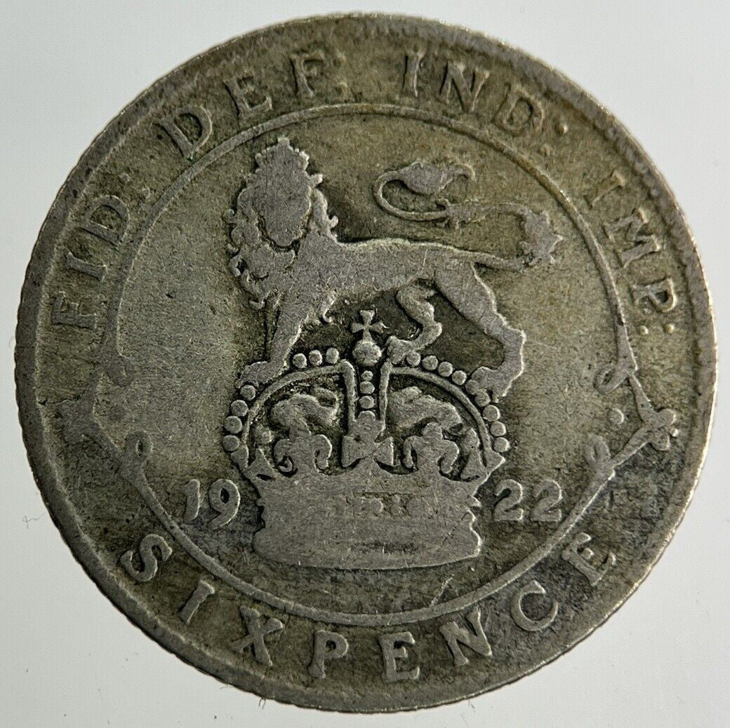 1922 George V Sixpence Silver Coin | Collectable Grade