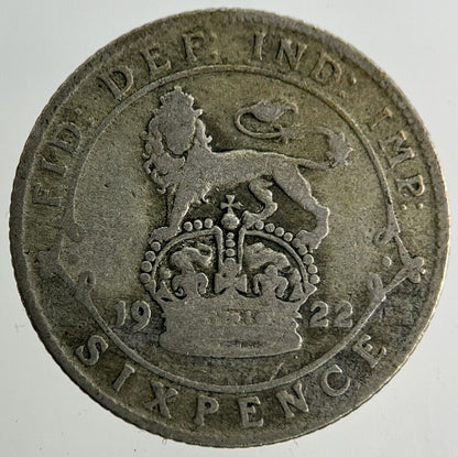 1922 George V Sixpence Silver Coin | Collectable Grade