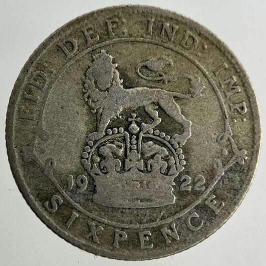 1922 George V Sixpence Silver Coin | Collectable Grade