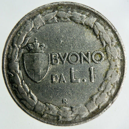 1922 Italy 1 Lira Coin | Fine Collectable Grade