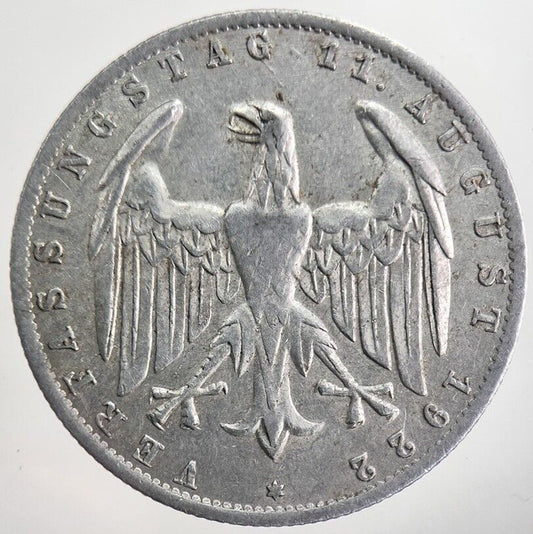 1922-A Germany 3 Mark Coin | Very High Grade | a8227