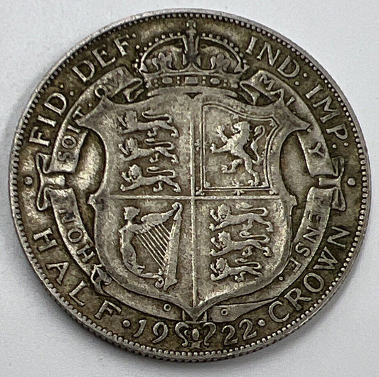 1922 George V Half-Crown Silver Coin | Collectable Grade