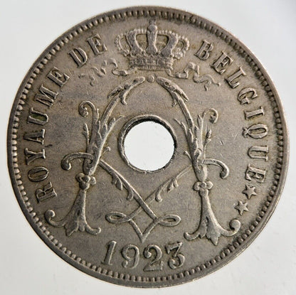 1923 Belgium 25 Centimes Coin | Fine Collectable Grade