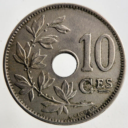 1923 Belgium 10 Centimes Coin | Fine Collectable Grade