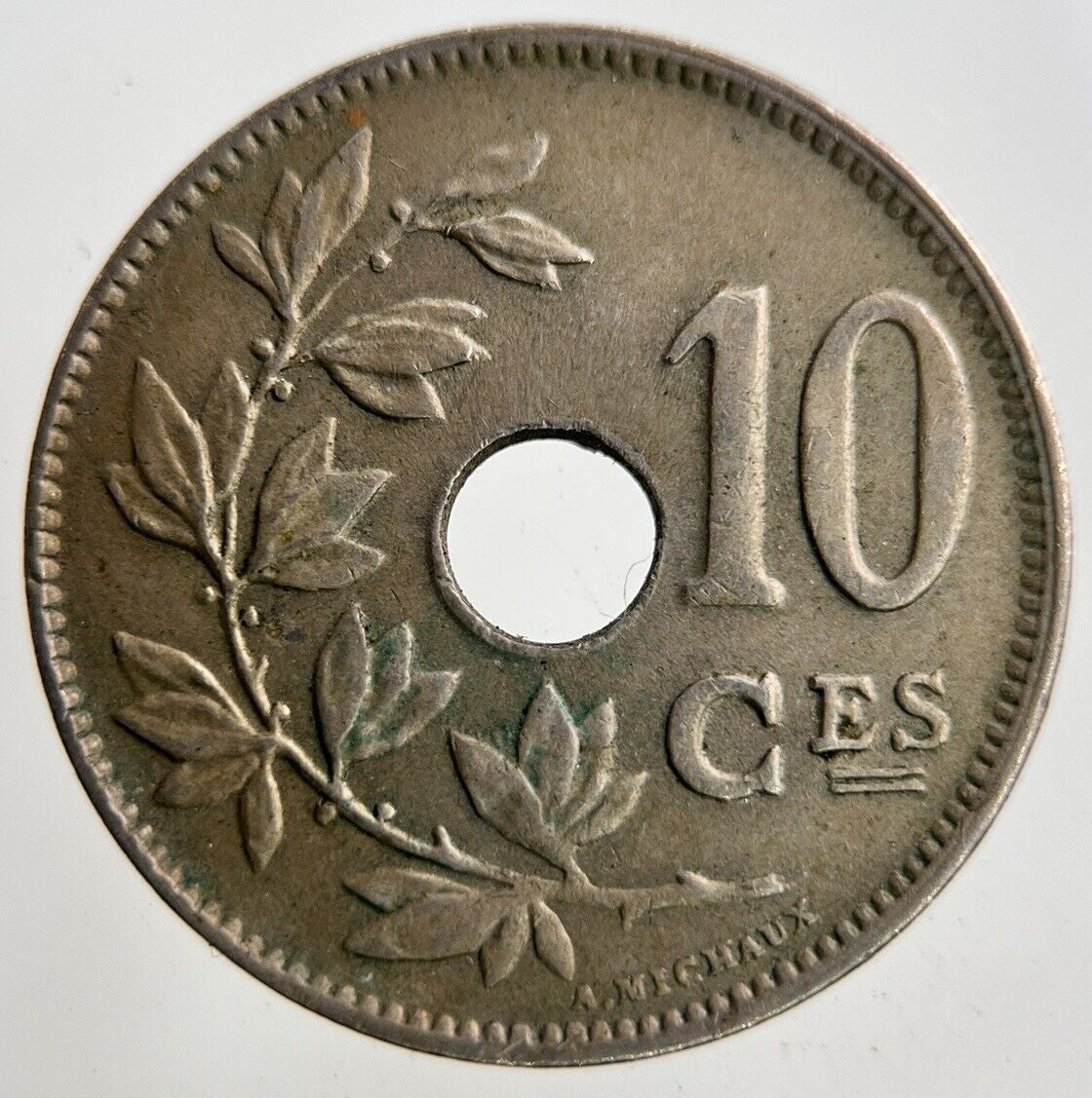 1923 Belgium 10 Centimes Coin | Fine Collectable Grade