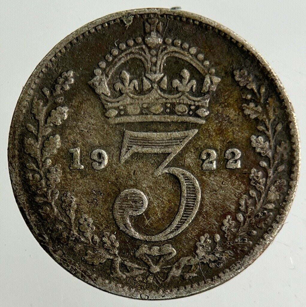 1922 George V Threepence Silver Coin | Fine Collectable Grade