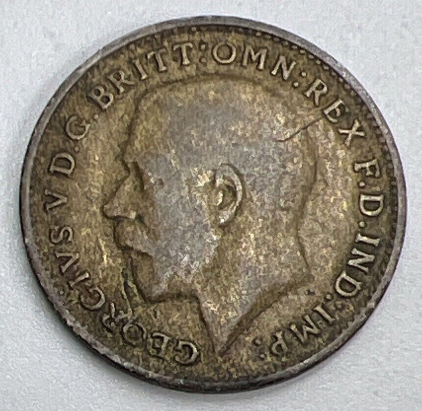 1922 George V Threepence | British Silver Coin | Fine Collectable Grade | a1532