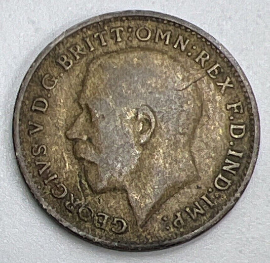 1922 George V Threepence | British Silver Coin | Fine Collectable Grade | a1532