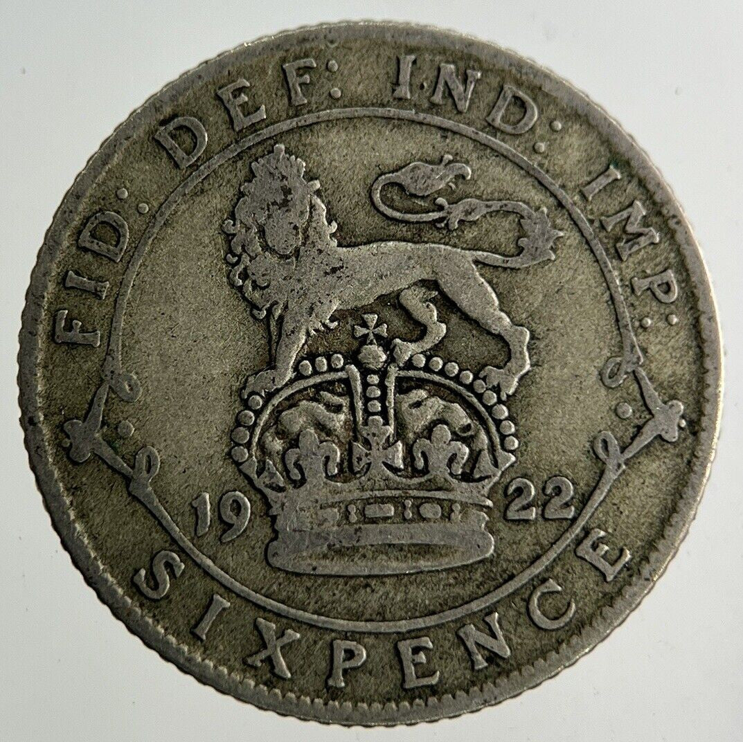 1922 George V Sixpence Silver Coin | Collectable Grade