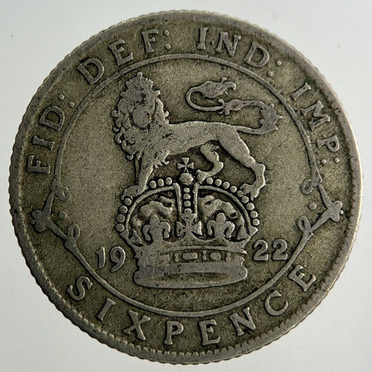 1922 George V Sixpence Silver Coin | Collectable Grade