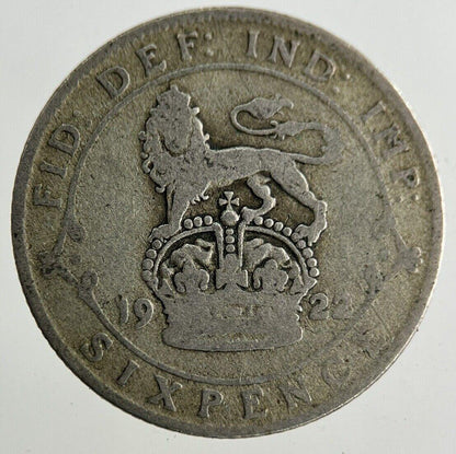 1922 George V Sixpence Silver Coin | Collectable Grade