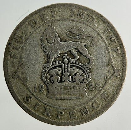 1922 George V Sixpence Silver Coin | Collectable Grade