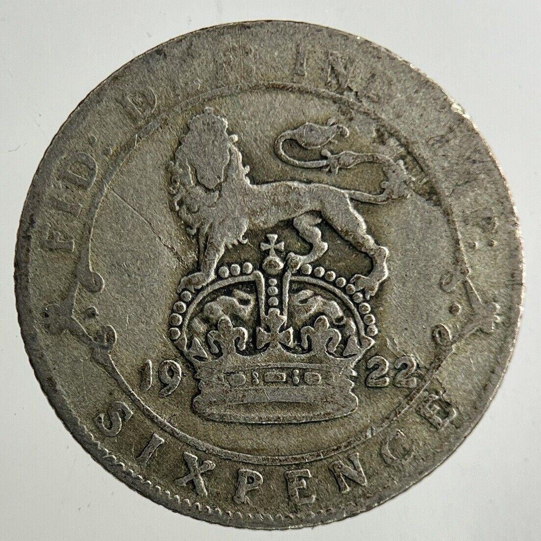 1922 George V Sixpence Silver Coin | Collectable Grade
