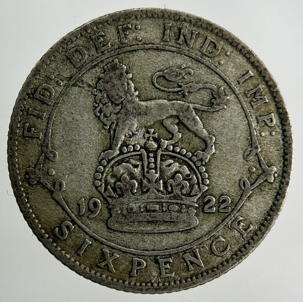 1922 George V Sixpence Silver Coin | Collectable Grade