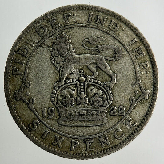 1922 George V Sixpence Silver Coin | Collectable Grade