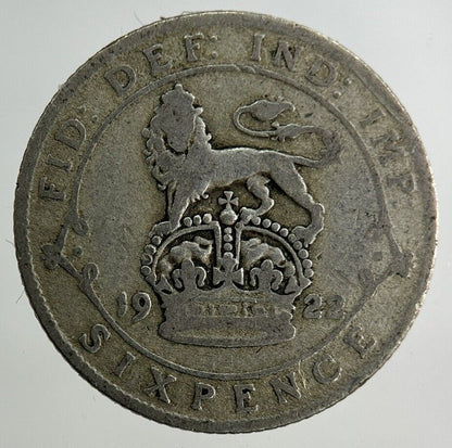 1922 George V Sixpence Silver Coin | Collectable Grade