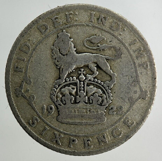1922 George V Sixpence Silver Coin | Collectable Grade