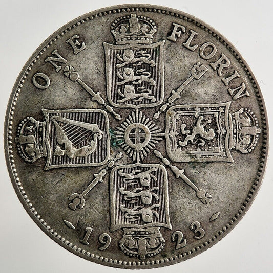 1923 George V Florin Silver Coin | Fine Collectable Grade | a8106