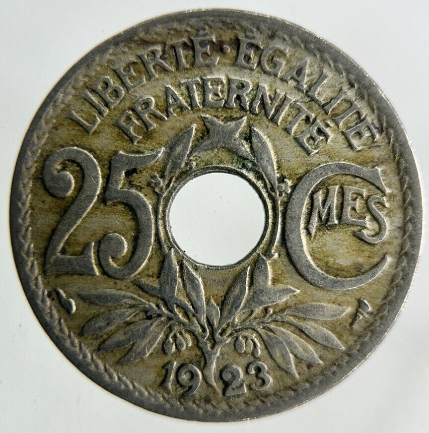 1923 France 25 Centimes Coin | Fine Collectable Grade