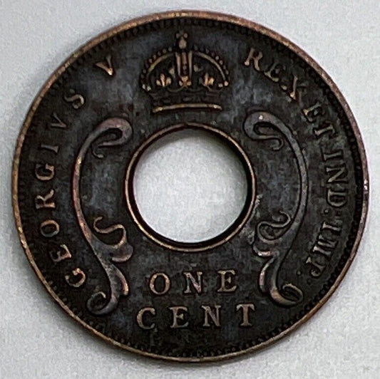 1923 East Africa One Cent Coin | Fine Collectable Grade | a1144