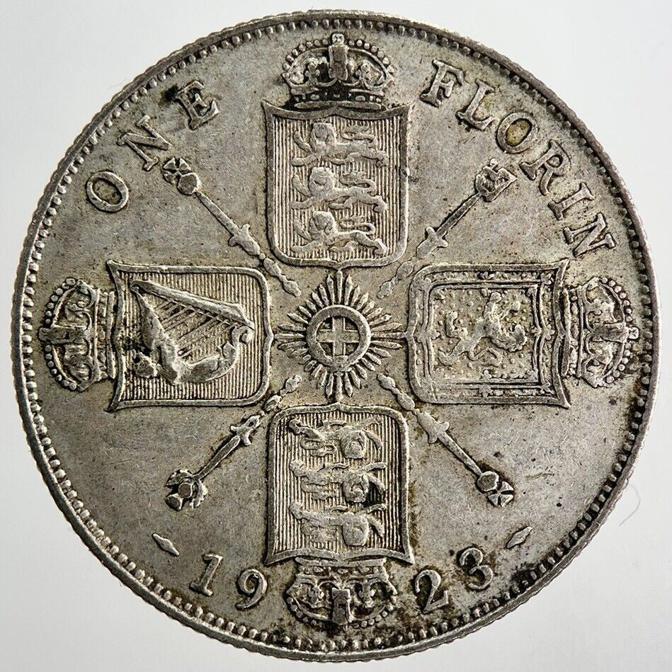 1923 George V Florin Silver Coin | Very High Grade | a5051