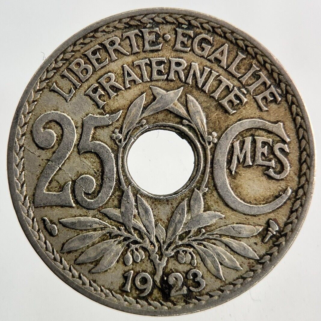 1923 France 25 Centimes Coin | Fine Collectable Grade