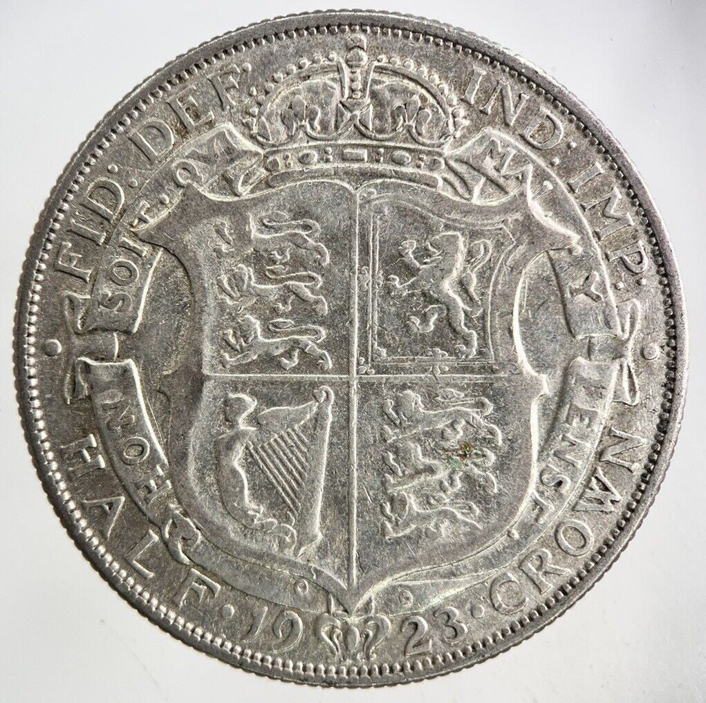 1923 George V Half-Crown Silver Coin | Fine Collectable Grade