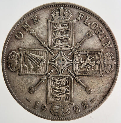 1923 George V Florin Silver Coin | Fine Collectable Grade