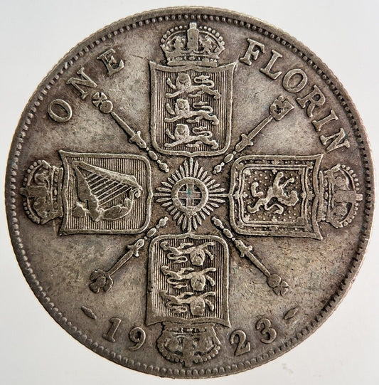 1923 George V Florin Silver Coin | Fine Collectable Grade