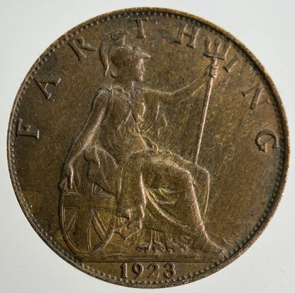 1923 George V Farthing Coin | Fine Collectable Grade