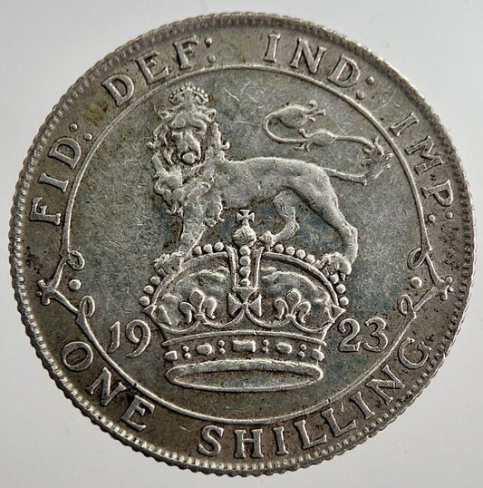 1923 George V Shilling Silver Coin | Very High Grade | a8609