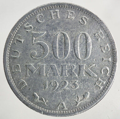 1923 Germany 500 Mark Coin | Fine Collectable Grade