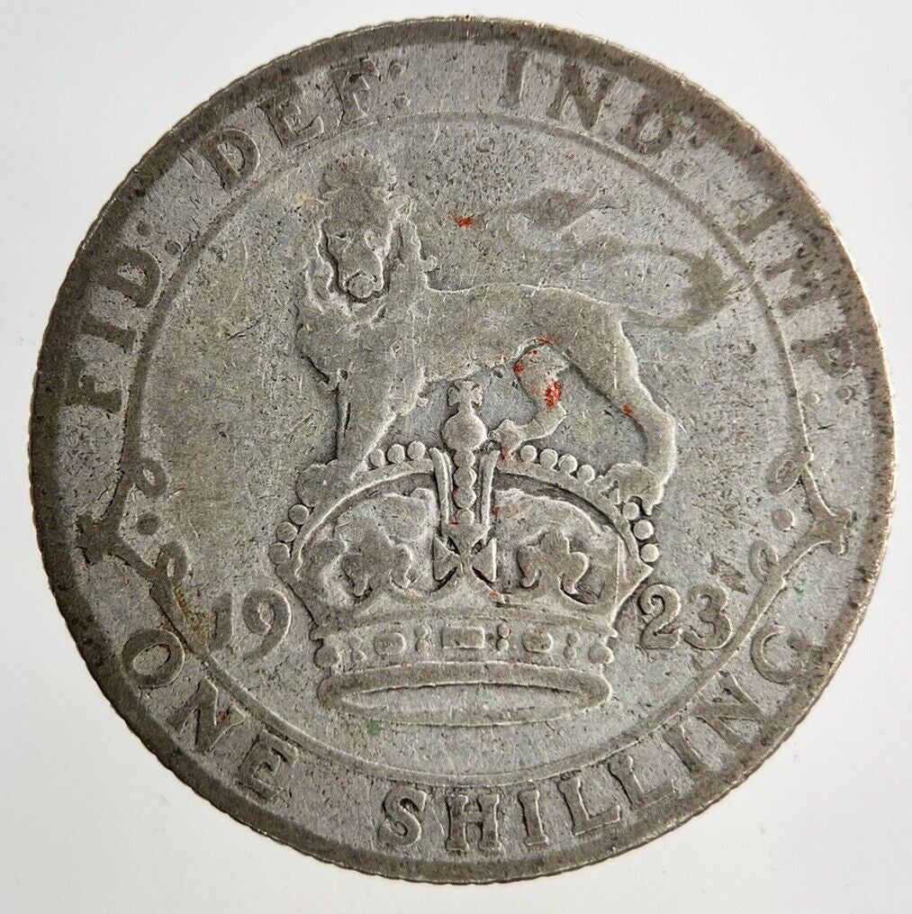 1923 George V Shilling Silver Coin | Fair Grade