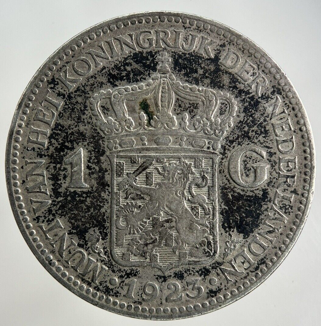 1923 Netherlands 1 Gulden Silver Coin | Collectable Grade