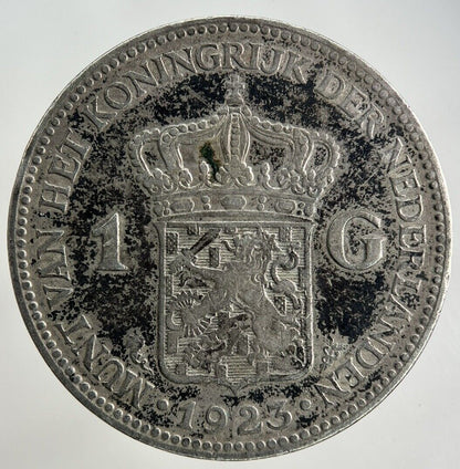 1923 Netherlands 1 Gulden Silver Coin | Collectable Grade
